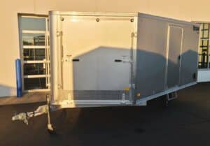 101x12 Drive On/Off Enclosed Snowmobile Trailer- Silver