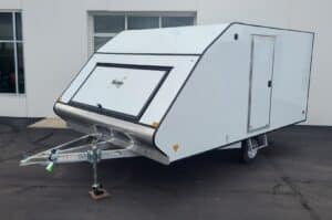 2024 Mission 101x13 SA Crossover 2 Place Snowmobile Trailer - White