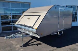 2024 Mission 101x13 Crossover 2 Place Snowmobile Trailer - Pewter