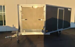 101x12 Drive On/Off Enclosed Snowmobile Trailer - Charcoal