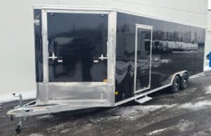 Enclosed Car/Snowmobile Trailer 10K - Black