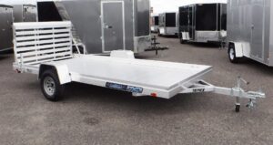 side view of Aluminum Utility Trailer