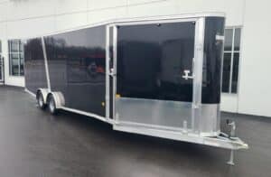 7.5x29 (24+5) Enclosed Snowmobile Trailer -7' Interior - Black/Black